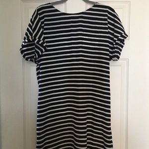 NWT Caslon Casual Black & White Striped Dress